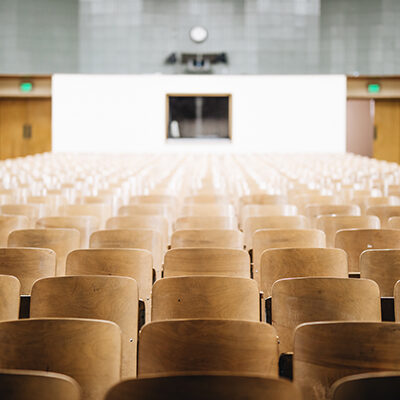 empty chairs in classroom